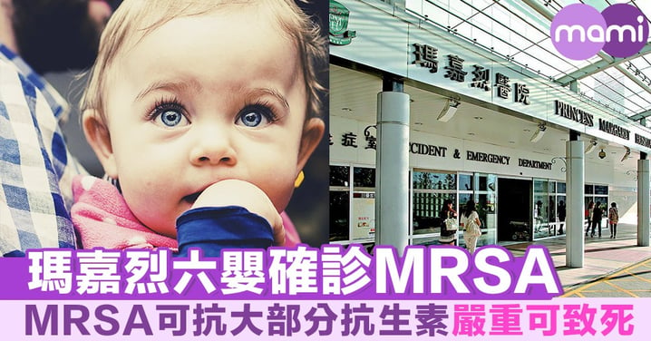 瑪嘉烈六嬰確診MRSA MRSA可抗大部分抗生素嚴重可致死