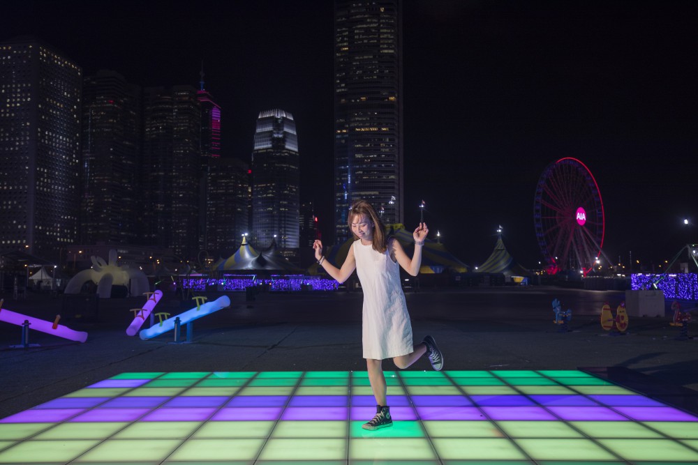 《光影遊樂園》園區圖2_ LED變色燈板 illuminate! light playground2 LED platform