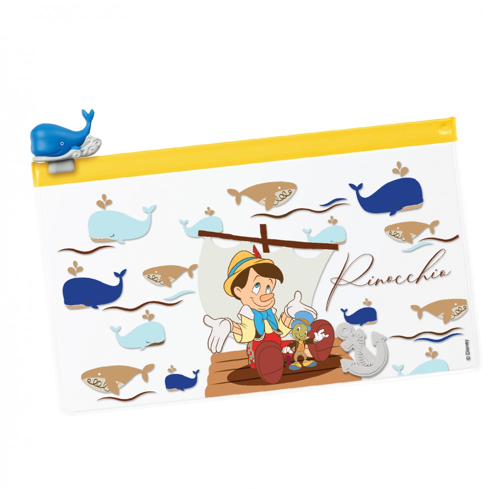 「小木偶皮諾丘」長方形系列透明隨行袋