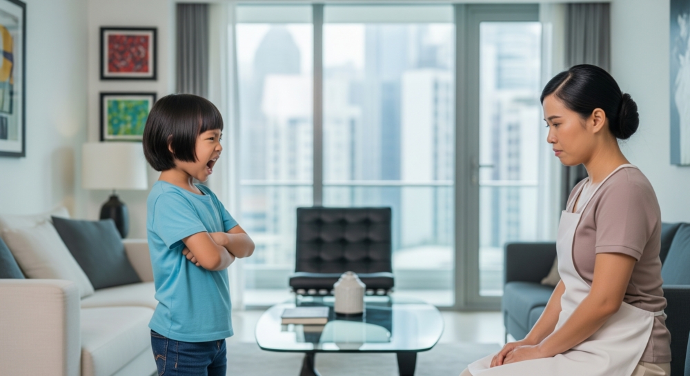 為何孩子經常不禮貌地對待工人姐姐及家人呢?