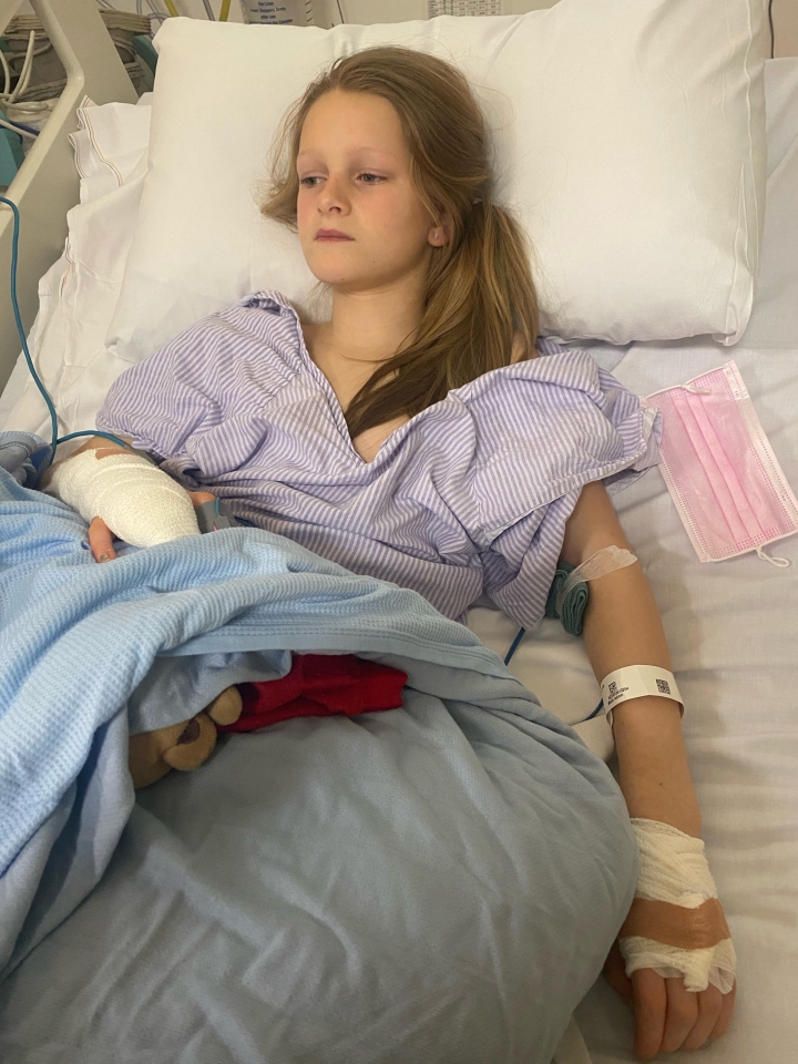 9歲女孩被寵物倉鼠咬了手指後，傷口受感染