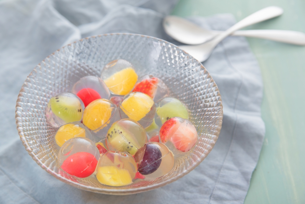 新鮮水果晶球啫喱
