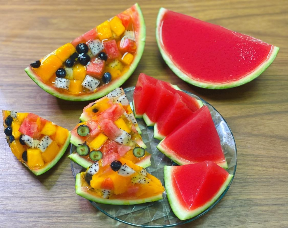 兩款西瓜鮮果啫喱都好好味