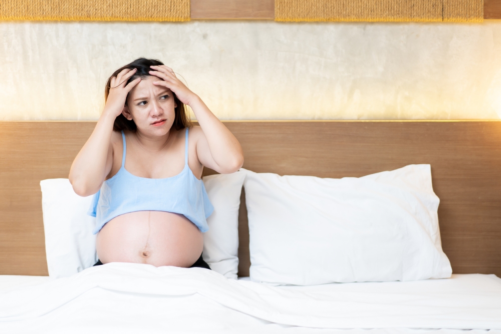 孕媽表示:「我們對於懷孕這件事情都算是蠻開心的!」