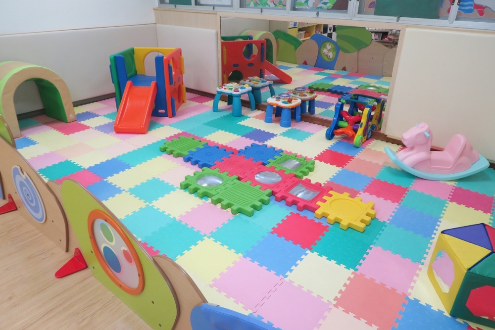 香港保護兒童會利黃瑤璧日託嬰兒園中細組活動區域。