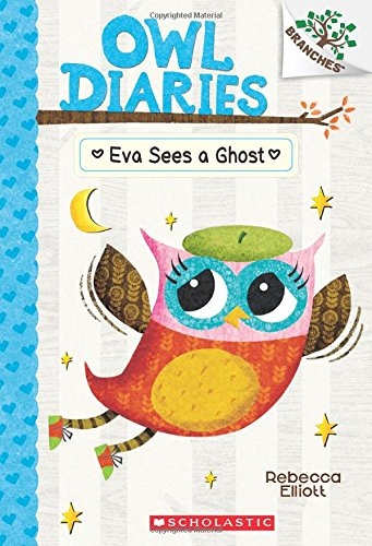 《Owl Diaries》系列第二冊講述了小貓頭鷹Eva遇見靈異事件的故事。