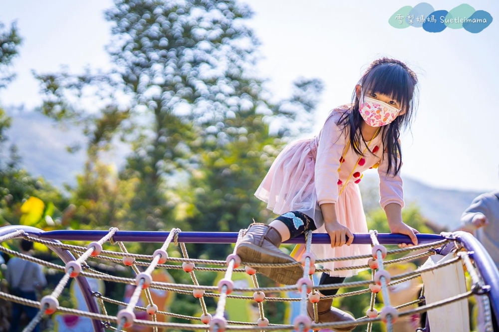 有機薈低碳農莊（菠蘿園）設有繩網陣。