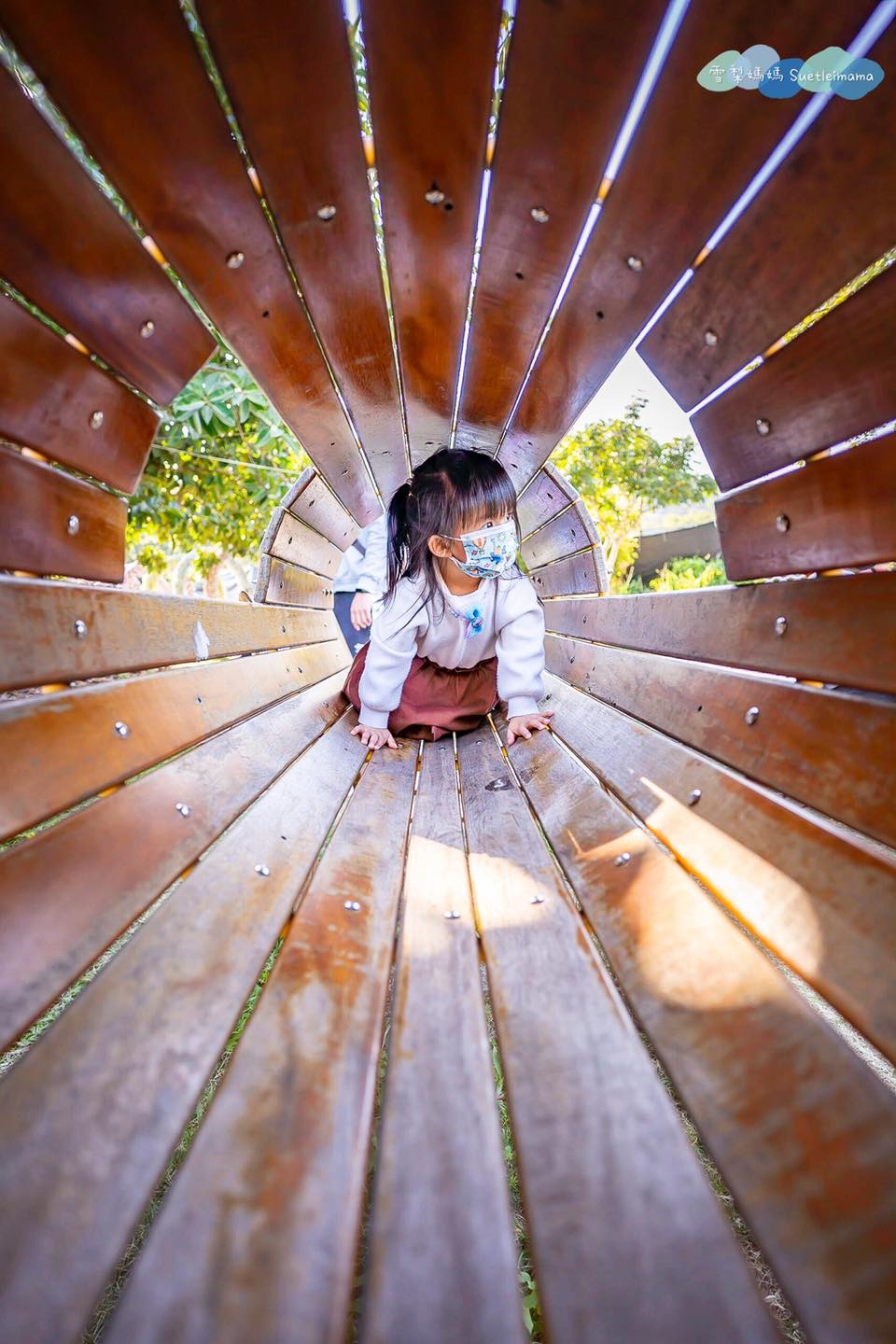 有機薈低碳農莊（菠蘿園）攀爬設施超好玩。