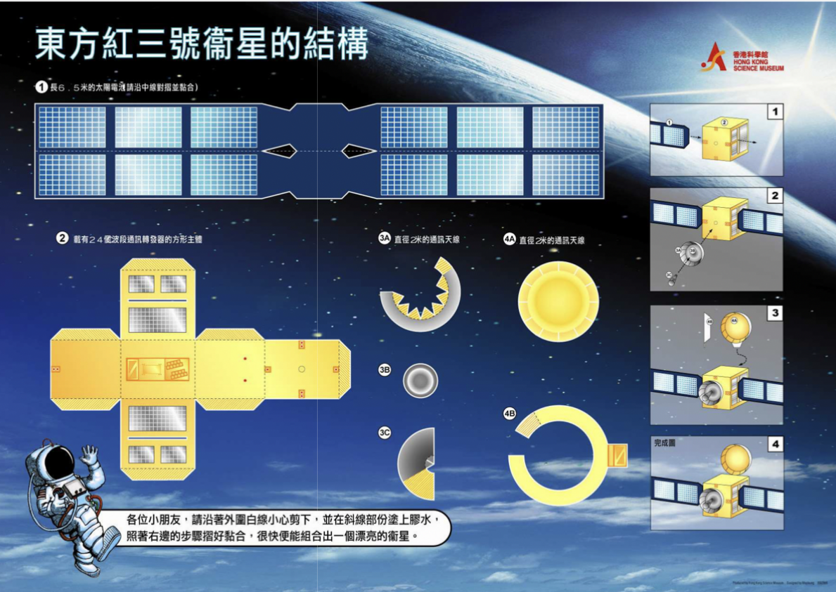 可以跟著教材學做衛星。