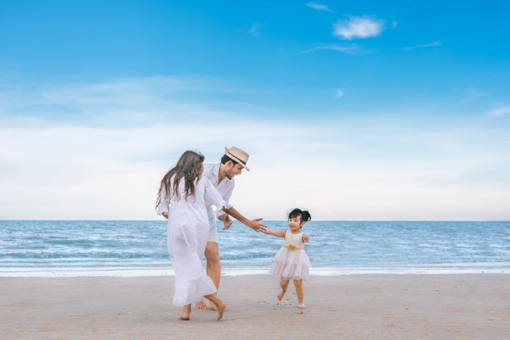 台媽解釋一家人很難得才能夾好時間出外。
