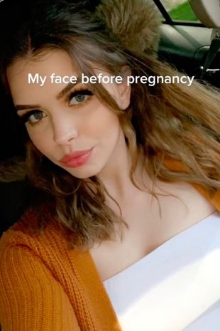 索媽懷孕前樣貌標緻。