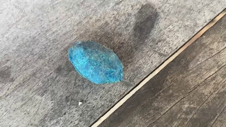 藍色老鼠藥丸外型和糖果類似，小朋友難以分辨。