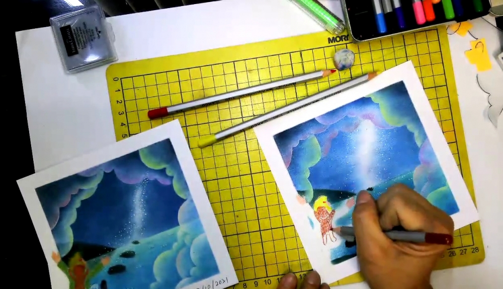 和粉畫作#我有夢