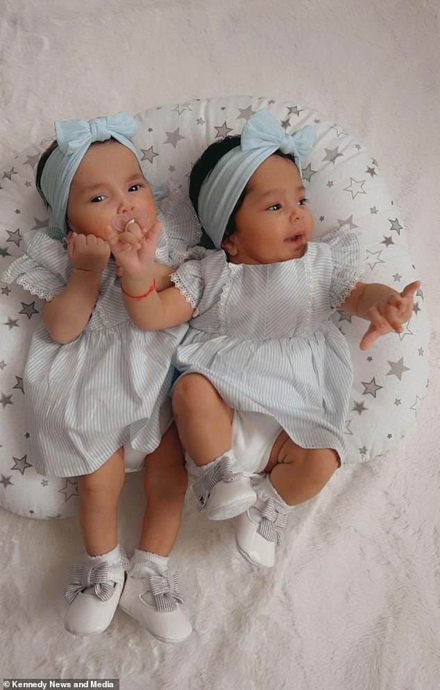 雖然不是雙胞胎,但模樣相似。