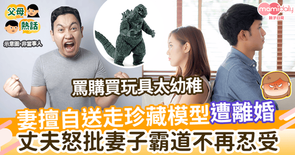 【離婚危機】妻擅自送走珍藏模型遭離婚      丈夫怒批妻子霸道不再忍受