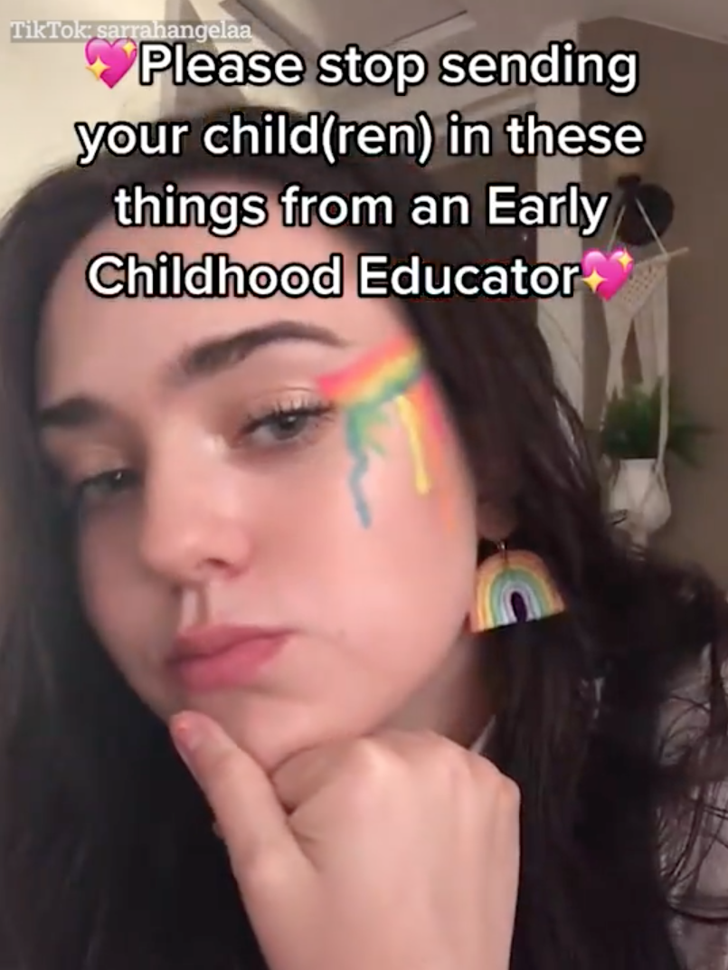 一名幼兒員勸告父母要慎重決定孩子的出街衣著