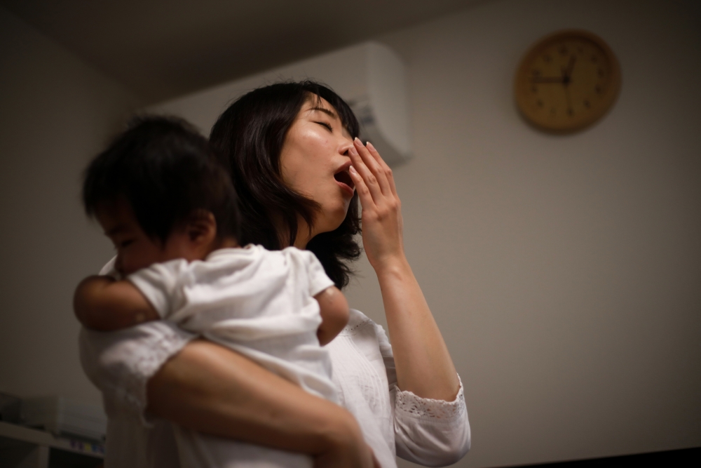 老婆一直主力負責照顧小孩