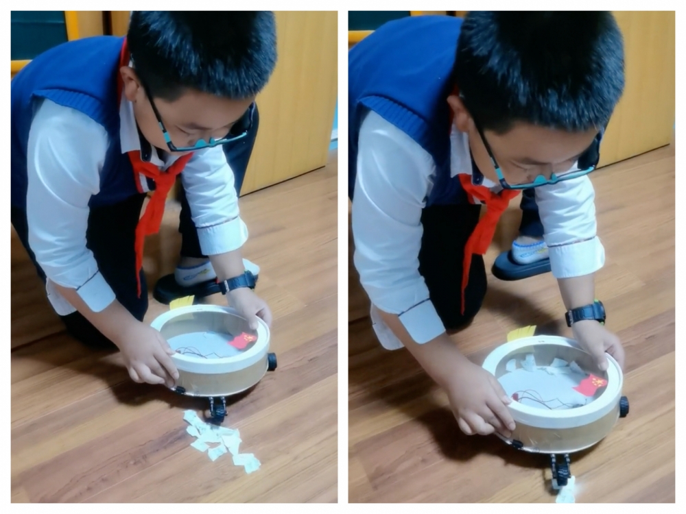 兒子的掃地機器人雖然非常簡陋,卻承載滿滿心意。