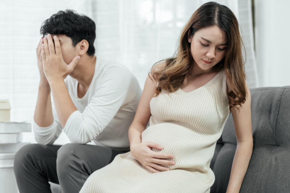 女子埋怨老公對胎動無感,讓她很失落。