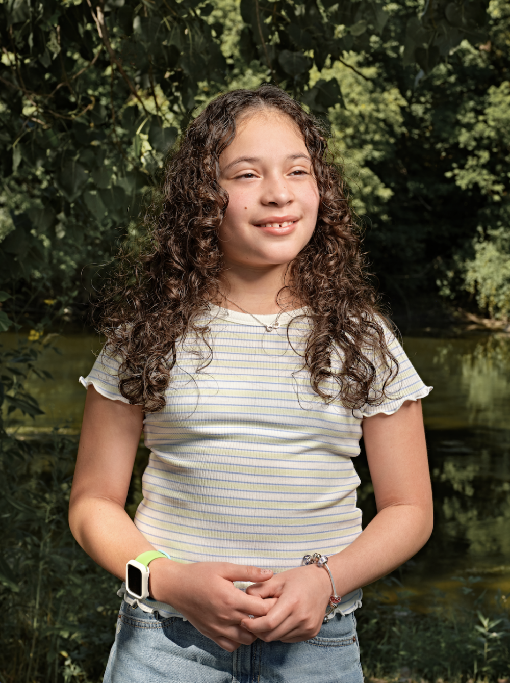 12歲的Imani Miles有佩戴智能手錶的習慣