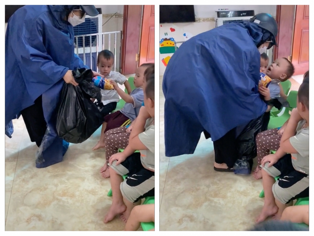 幼稚園老師裝扮成奇怪陌生人,用零食成功引誘小朋友上鉤,該小朋友隨即被抓走。