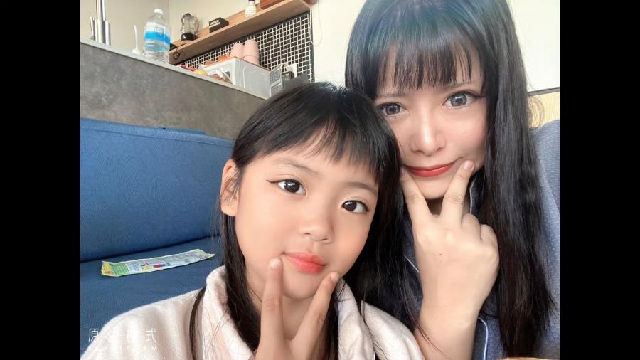 日本媽媽Rucchi帶9歲女兒割雙眼皮，引發爭議。