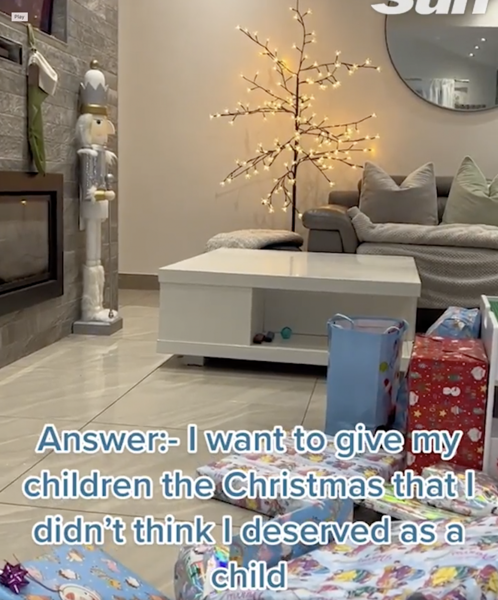 事主希望孩子過不一樣的聖誕