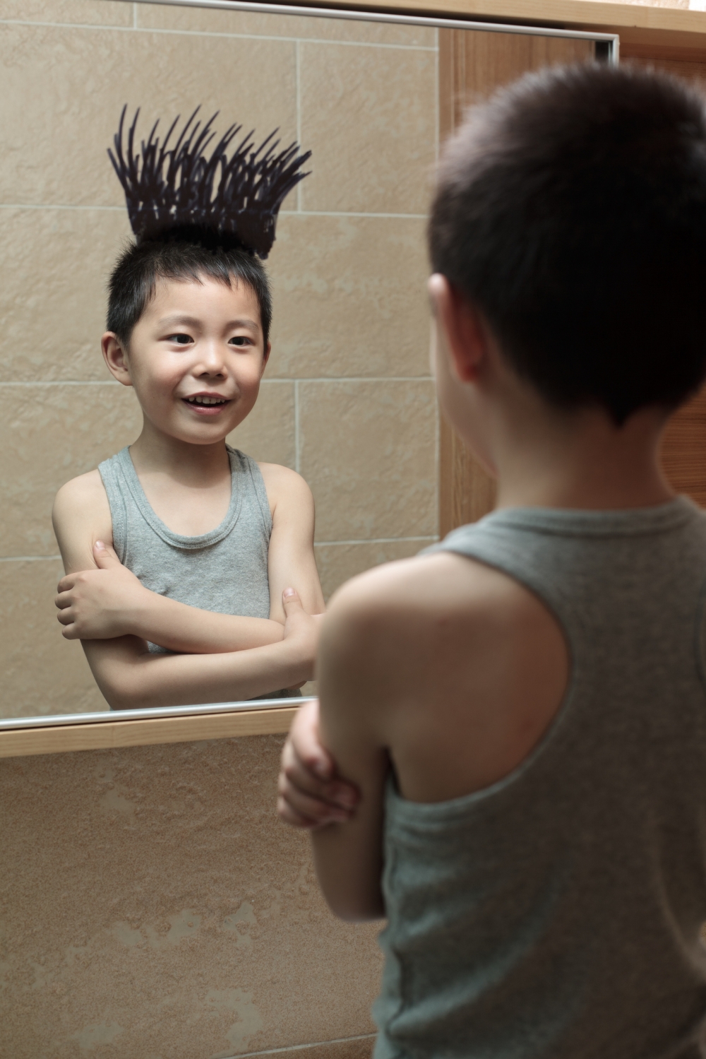 網民指幸好父母發現及時，對男孩心理沒太大影響