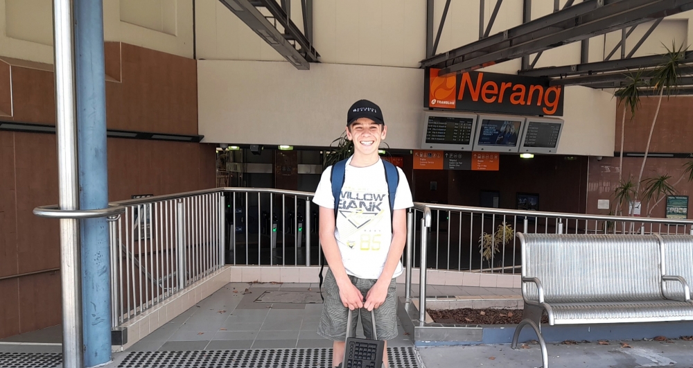 Jaiden首次在沒有父親陪伴的情況下踏上旅途,讓父親非常感動。