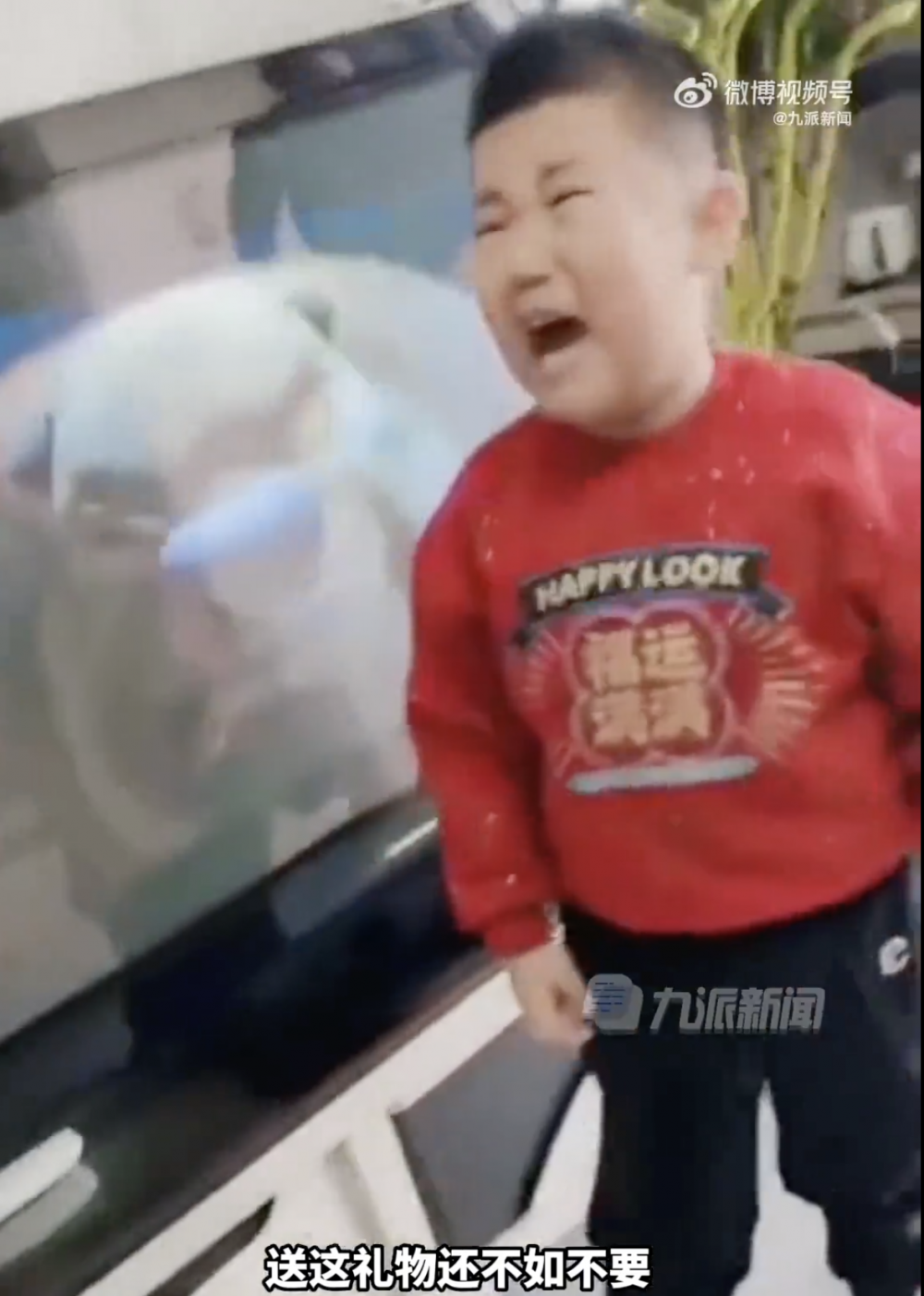 男童得悉真相後，忍不住大喊出來。