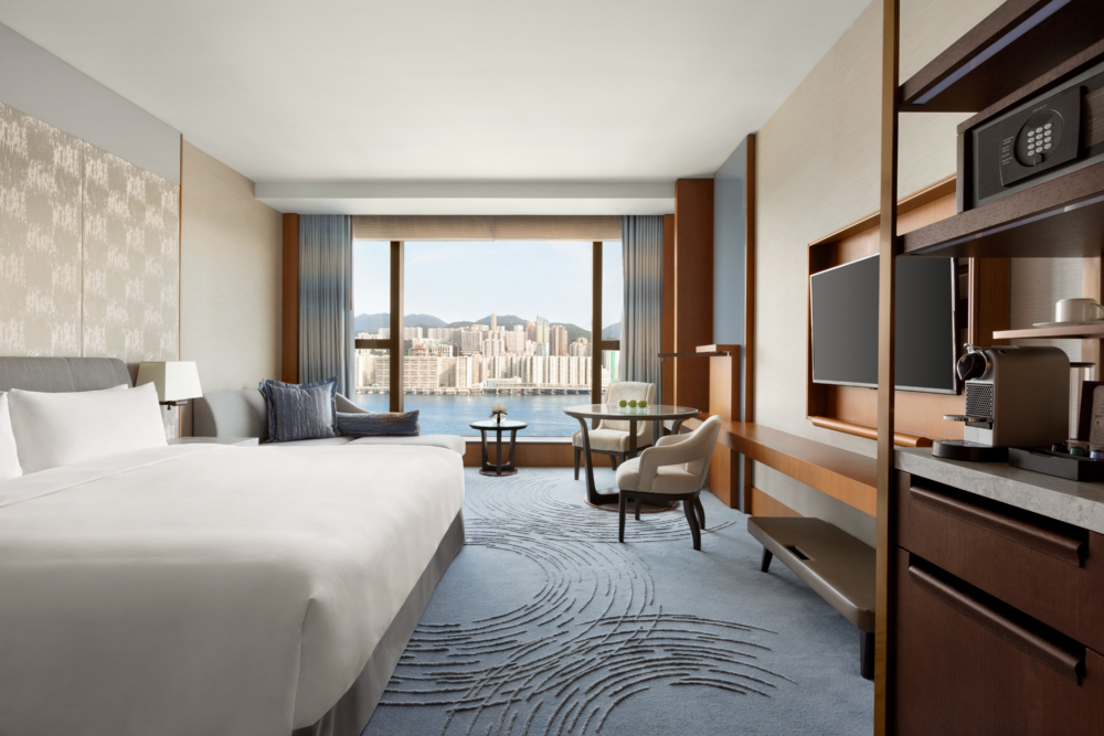 香港嘉里酒店海景房風景超級讚！