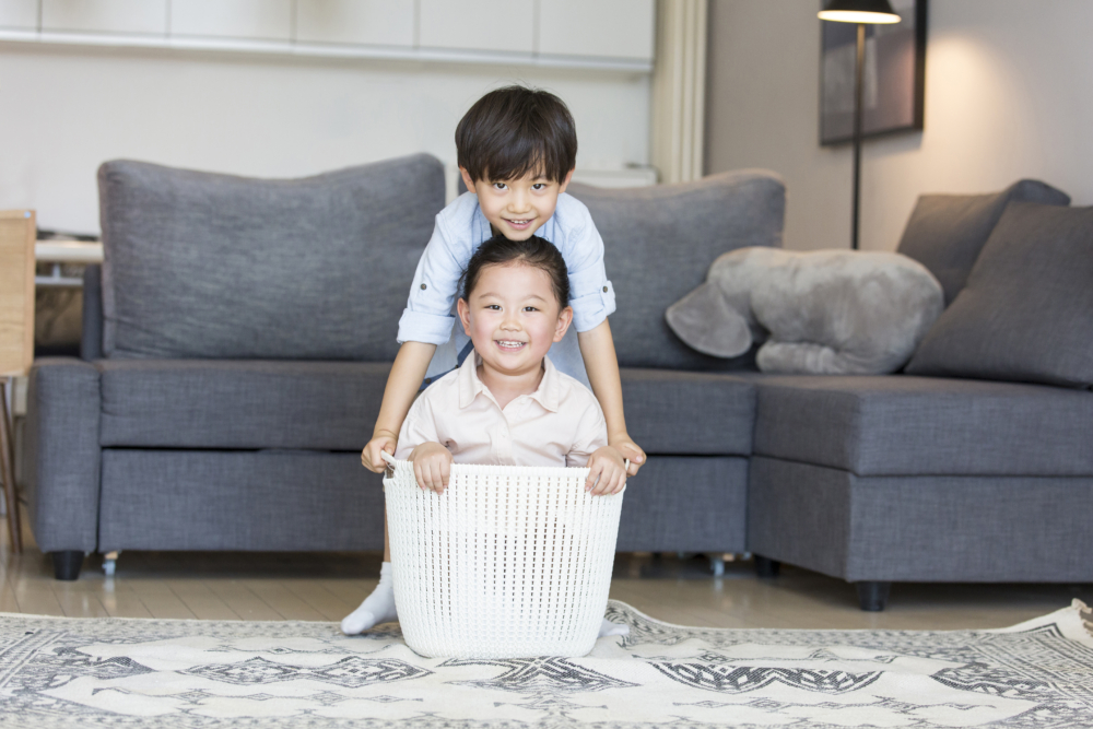 做家務是家庭成員的本份。