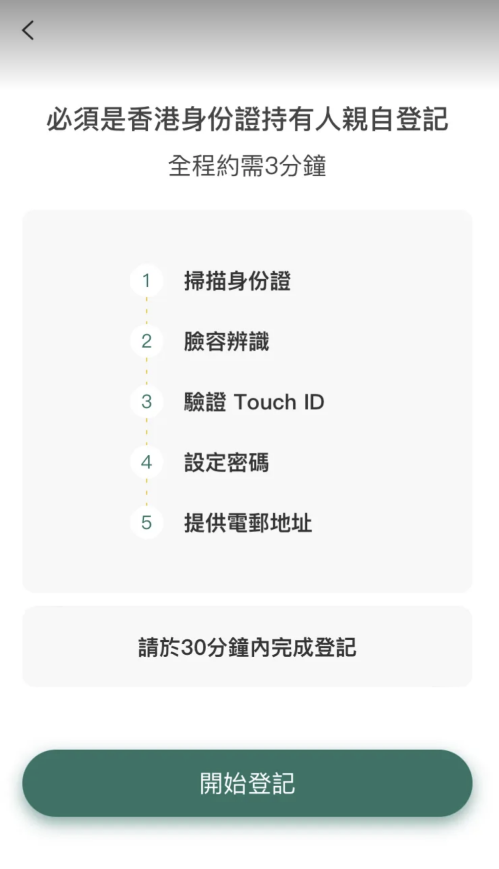 登記「智方便」約需時3分鐘
