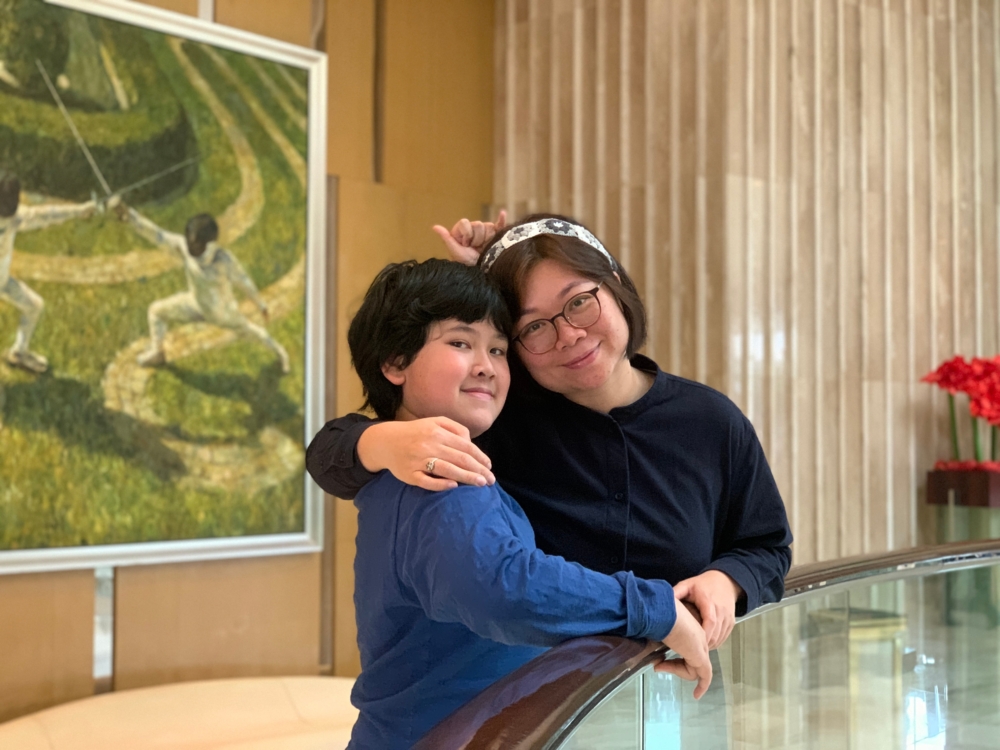 阿敏說兒子天天對寄養小朋友，感受沒有那麼深。