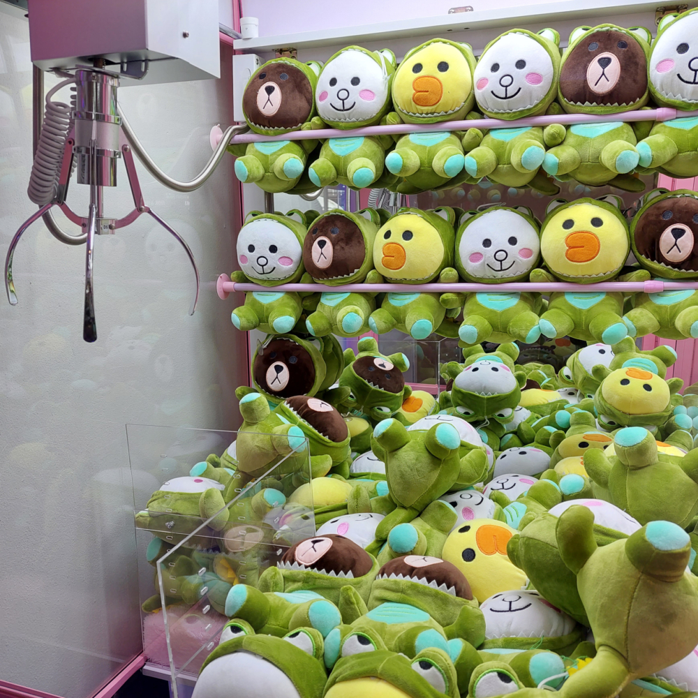 夾公仔機的店開至成行成巿