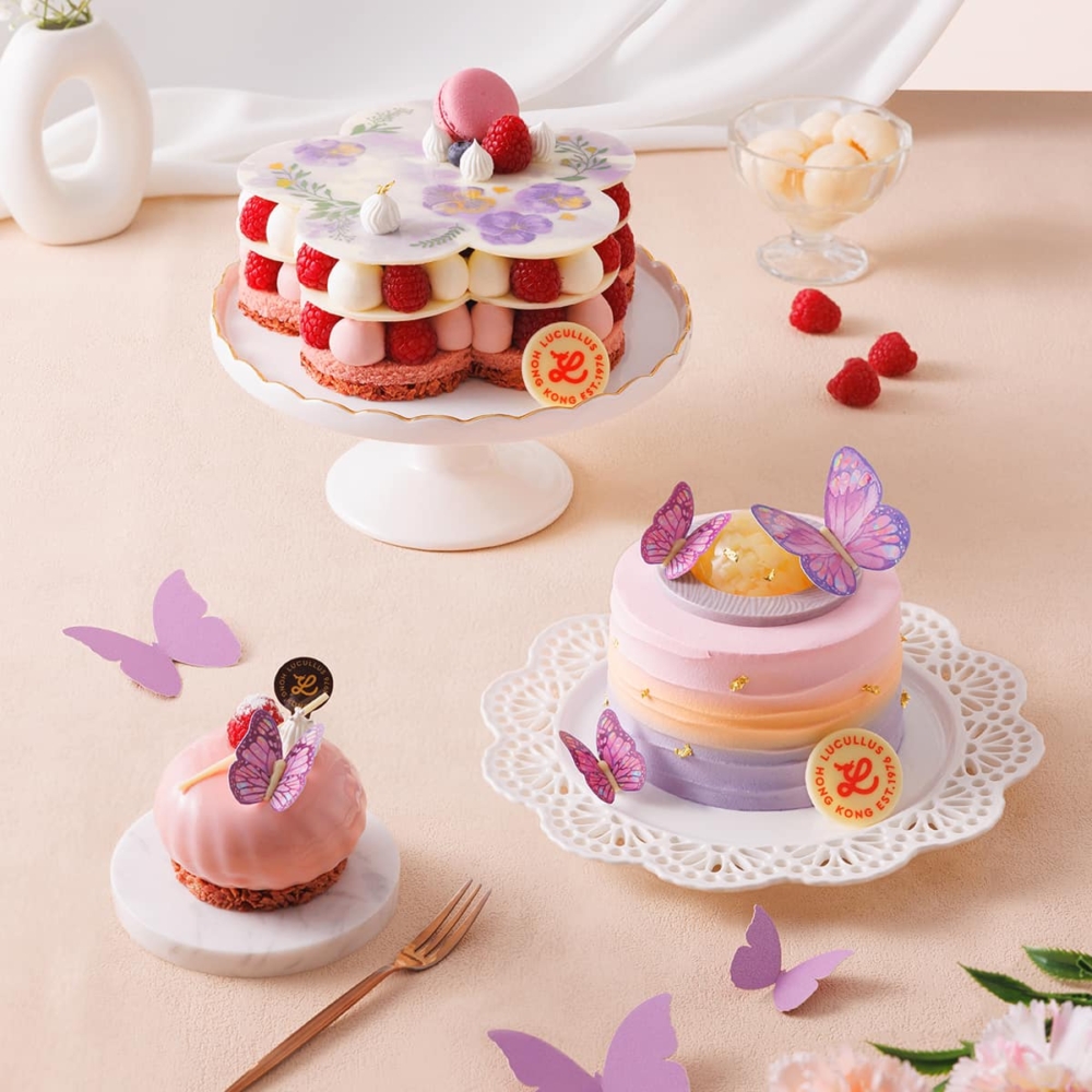 Lucullus龍島母親節系列蛋糕之「Blossoming Love」主題蛋糕。