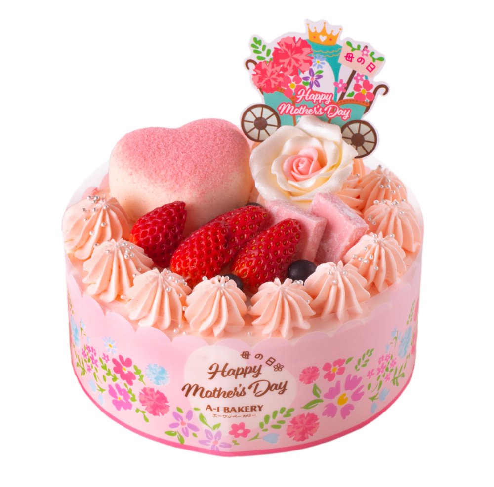 A1 Bakery「粉鑽花絮-士多啤梨蛋糕配甜王乳酪慕絲」