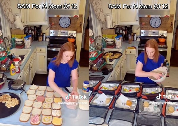 42歲的媽媽要包辦煮飯和洗碗,工作量之大實在太累