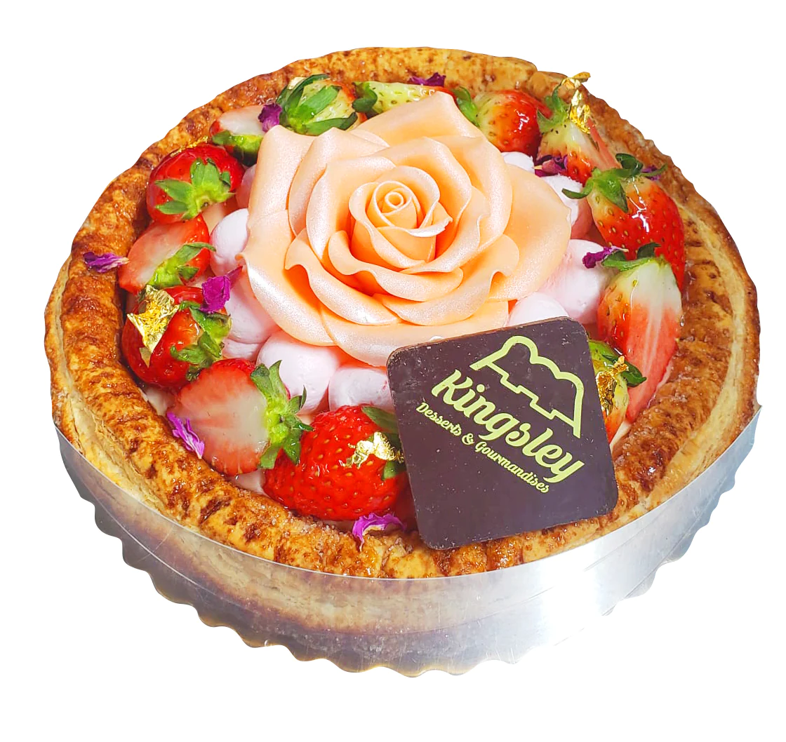 Kingsley Cafe母親節系列蛋糕之「士多啤梨撻」