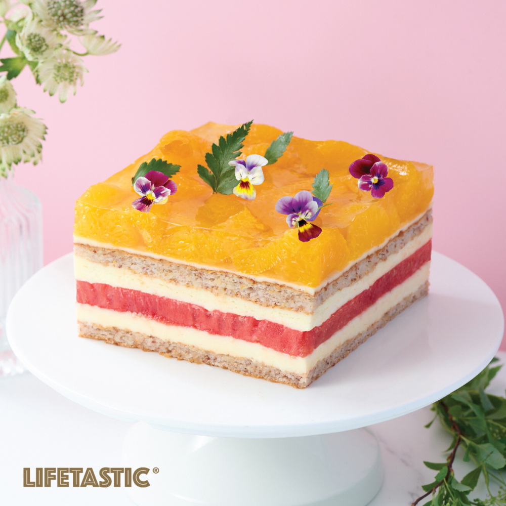 LIFETASTIC全線分店於母親節推出全新西瓜系列蛋糕——蜜柑西瓜蛋糕LIGHT。
