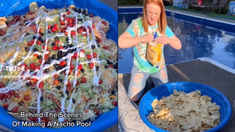 媽媽直接用水盆裝飯餵小孩