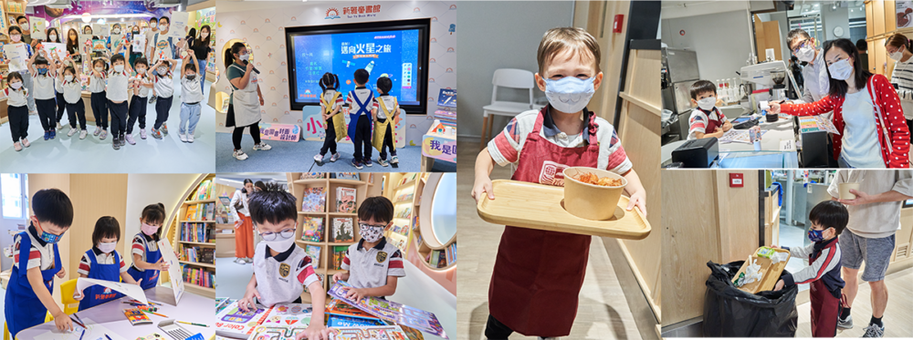 高年級學生成為餐廳店長、書店店長。