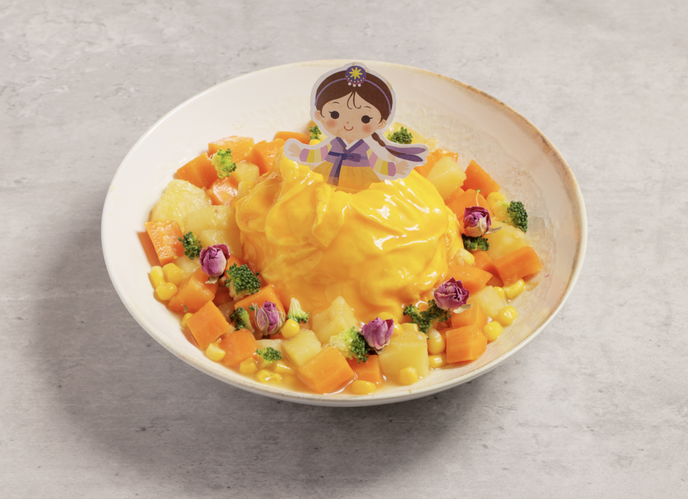 兒童餐點之「韓國公主蛋包飯城堡」。