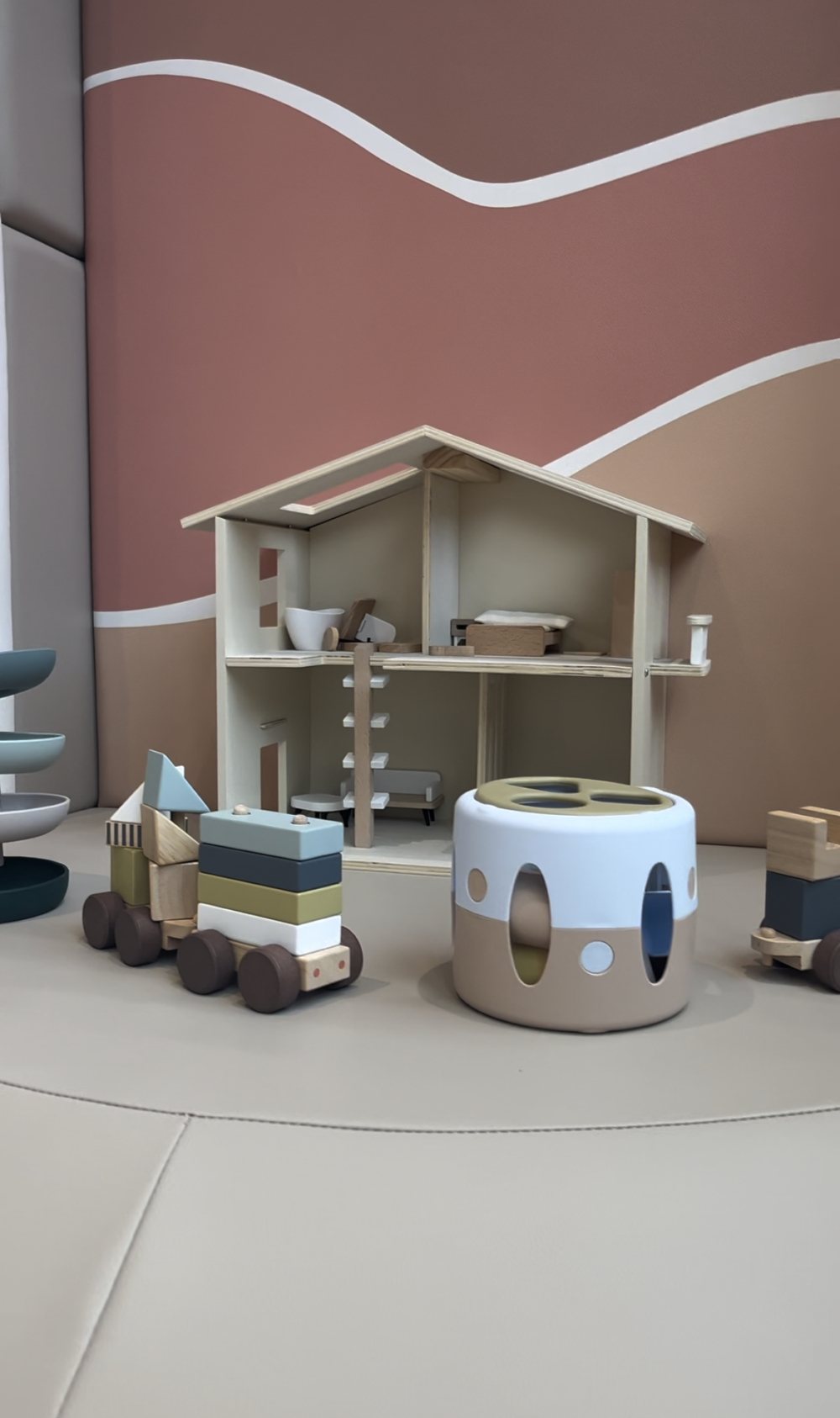 積木區域,訓練小朋友的動手能力。