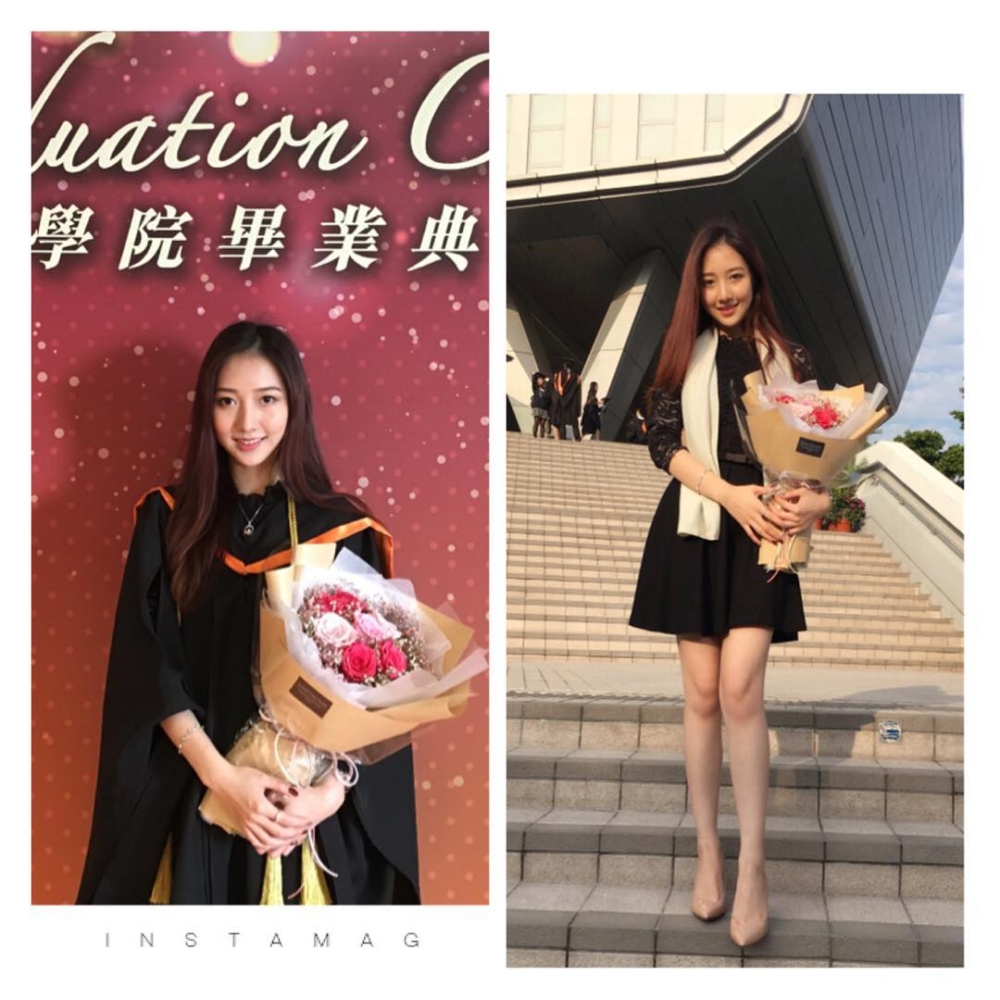 當年何依婷以一級榮譽畢業。