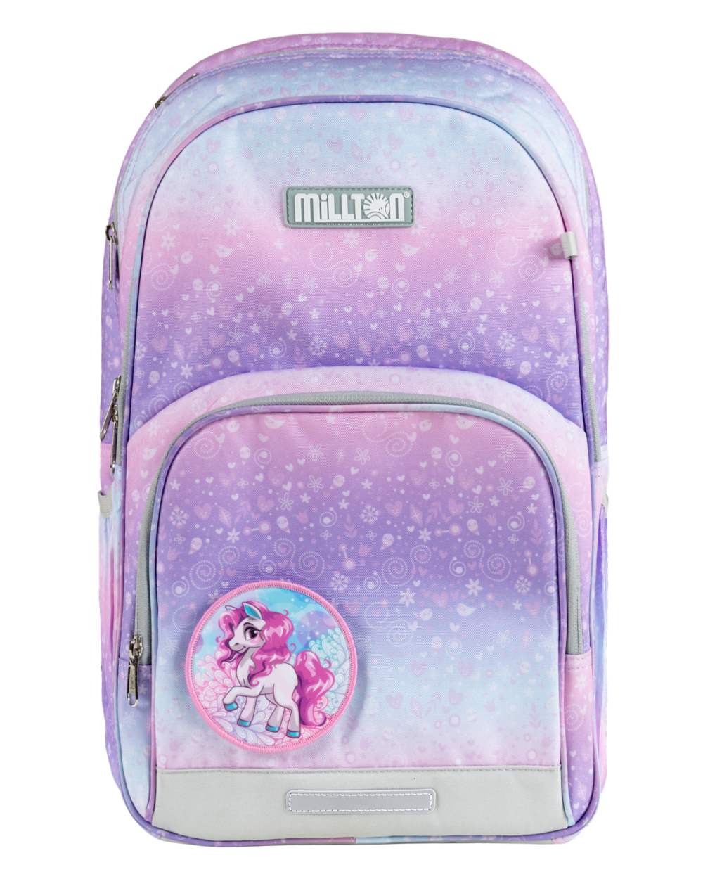 Millton護脊書包-獨角獸主題。
