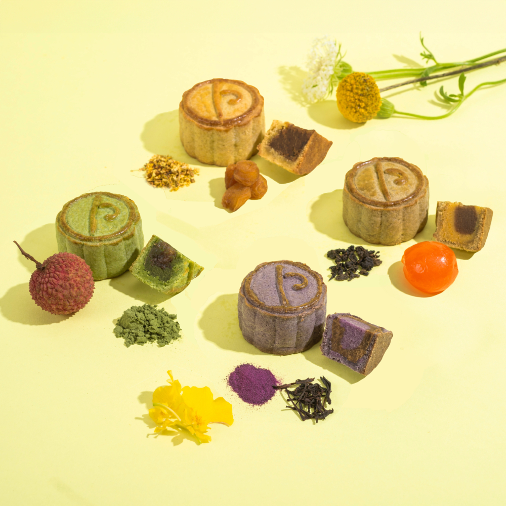 Pâtisserie Jane「茗茶月餅」禮盒有四款口味。