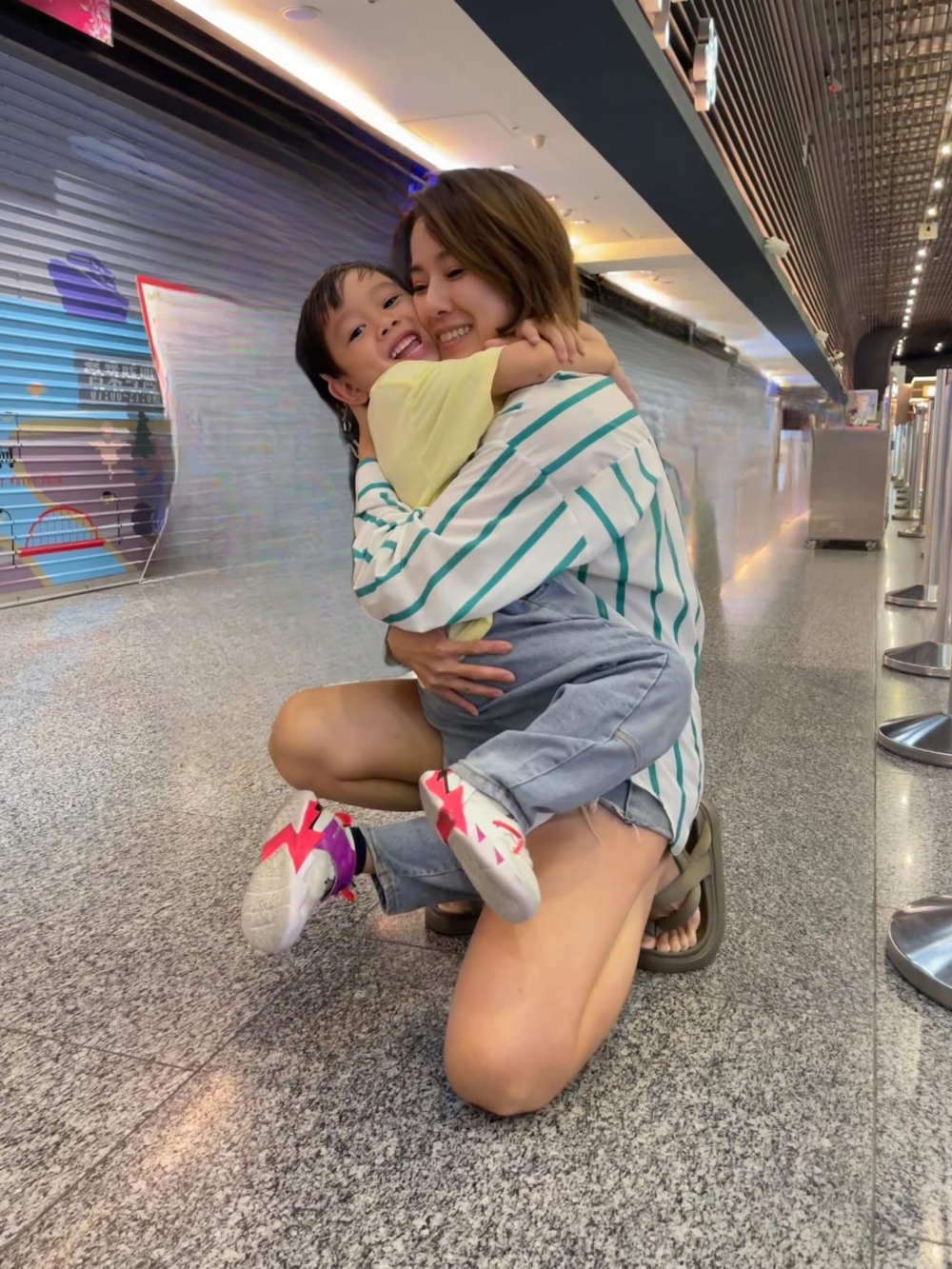 5歲兒子離台前非常不捨媽媽。