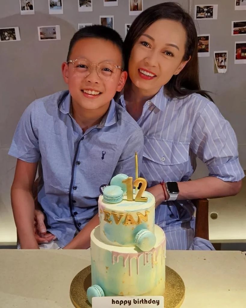 姚瑩瑩非常疼愛12歲兒子Evan。