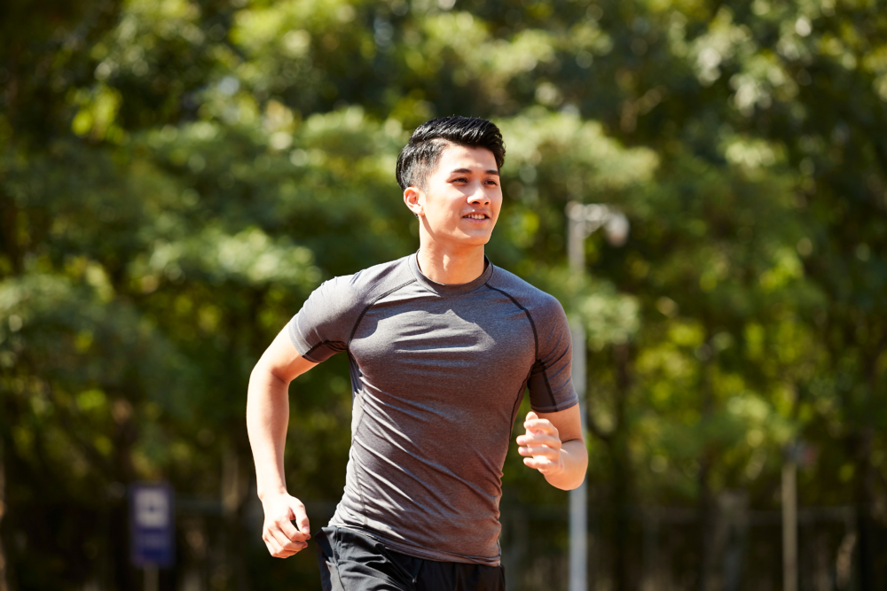 人夫靠運動和決心減肥